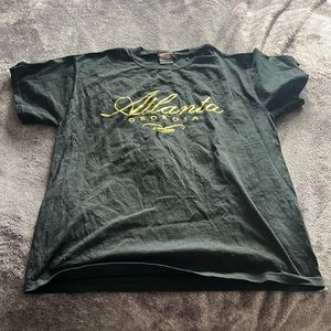 Atlanta Georgia gold print tee